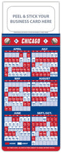 Load image into Gallery viewer, Standard Peel n Stick Baseball Schedule Magnet